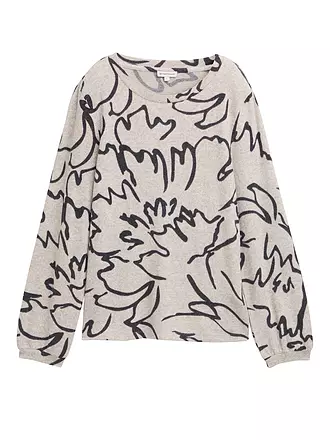 TOM TAILOR | Camiseta de manga larga | creme